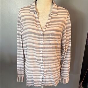 Columbia Striped Button Down Shirt XL